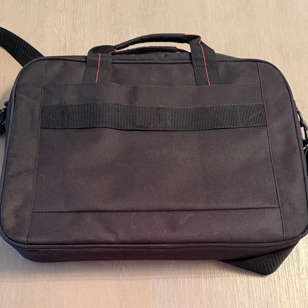 Targus Black Laptop Bag with Red Stitching